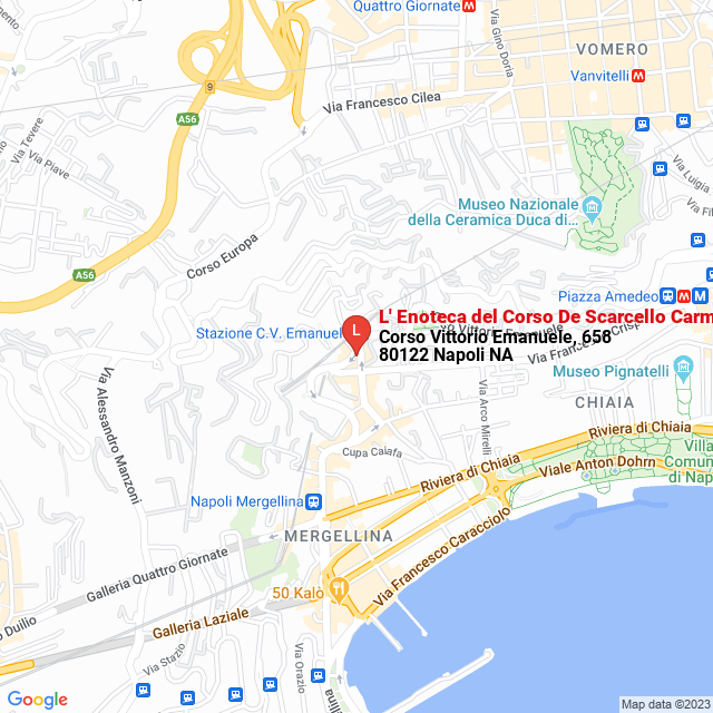 apri la mappa di L‘ Enoteca del Corso De Scarcello Carmine