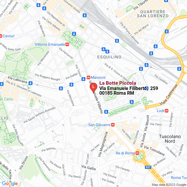 apri la mappa di La Botte Piccola