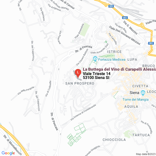 apri la mappa di La Bottega del Vino di Carapelli Alessia & C. Snc