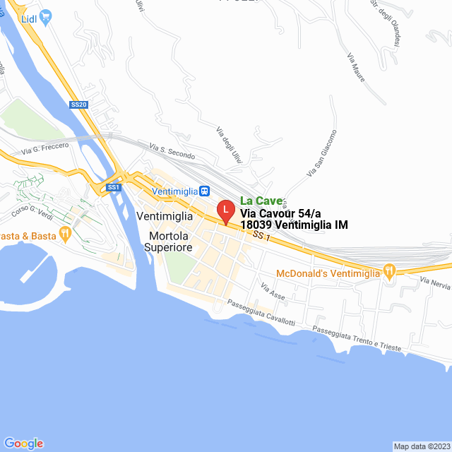 apri la mappa di La Cave