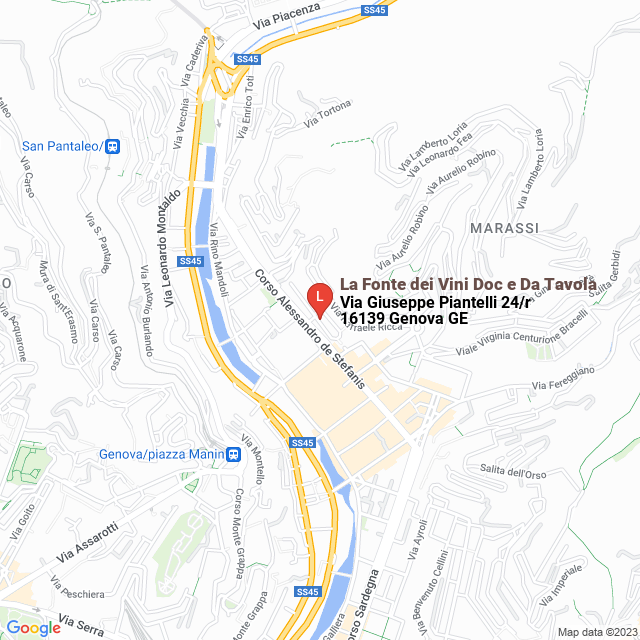 apri la mappa di La Fonte dei Vini Doc e Da Tavola