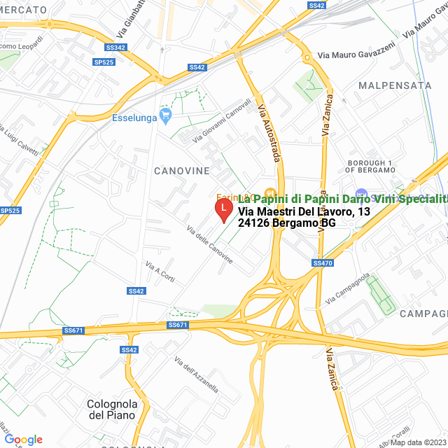 apri la mappa di La Papini di Papini Dario Vini Specialita‘ Gastronomia,