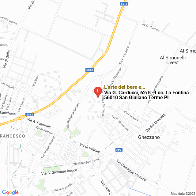 apri la mappa di L‘arte del bere e…