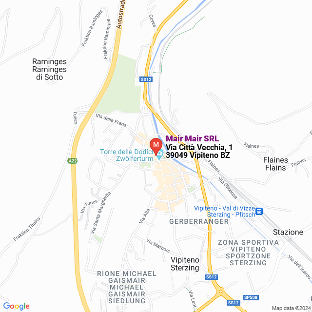 apri la mappa di Mair Mair SRL