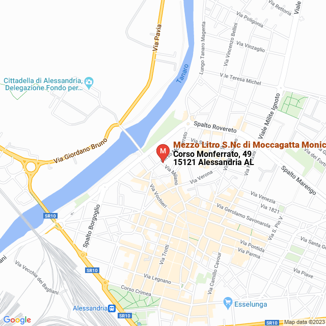 apri la mappa di Mezzo Litro S.Nc di Moccagatta Monica Maria e Negro Piercarla