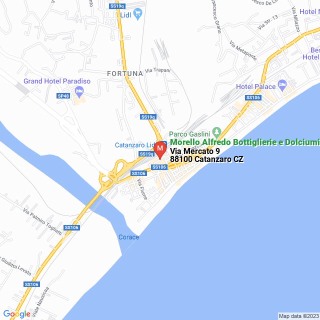 apri la mappa di Morello Alfredo Bottiglierie e Dolciumi