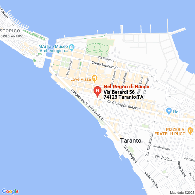 apri la mappa di Nel Regno di Bacco