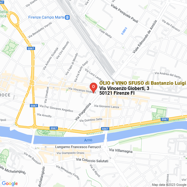 apri la mappa di OLIO e VINO SFUSO di Bastanzio Luigi