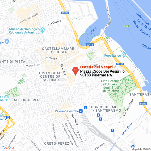 apri la mappa di Osteria dei Vespri