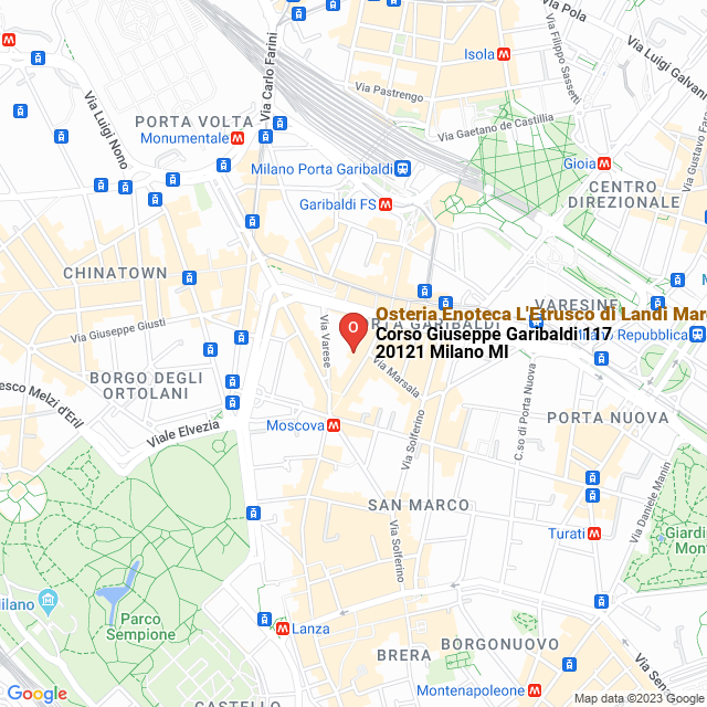 apri la mappa di Osteria Enoteca L‘Etrusco di Landi Marcello