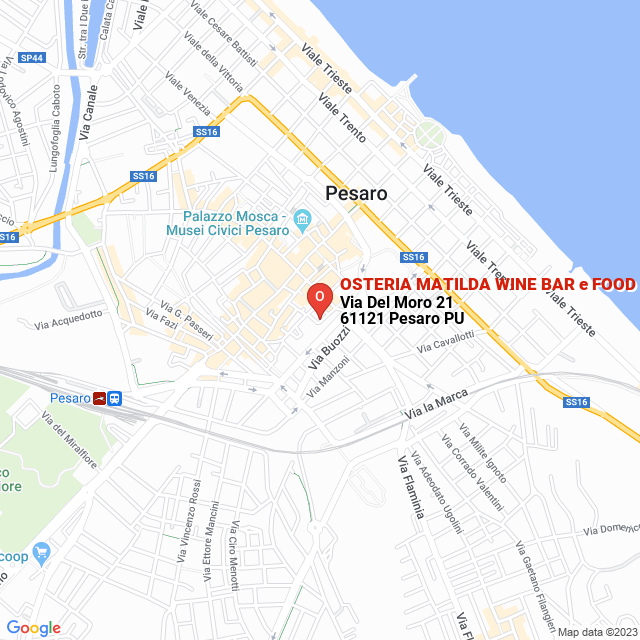 apri la mappa di OSTERIA MATILDA WINE BAR e FOOD