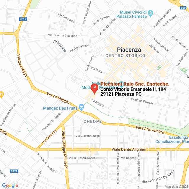 apri la mappa di Picchioni Italo Snc. Enoteche.