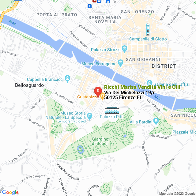 apri la mappa di Ricchi Marisa Vendita Vini e Olii