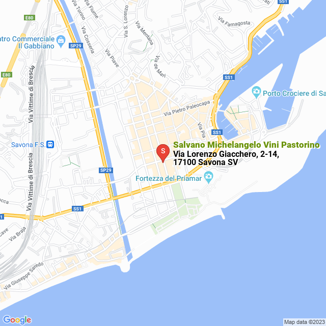 apri la mappa di Salvano Michelangelo Vini Pastorino