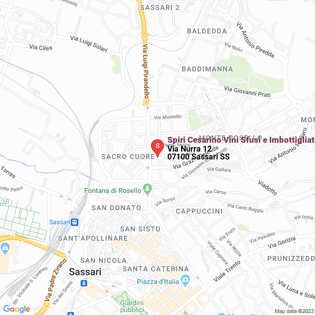 apri la mappa di Spiri Cesarino Vini Sfusi e Imbottigliati