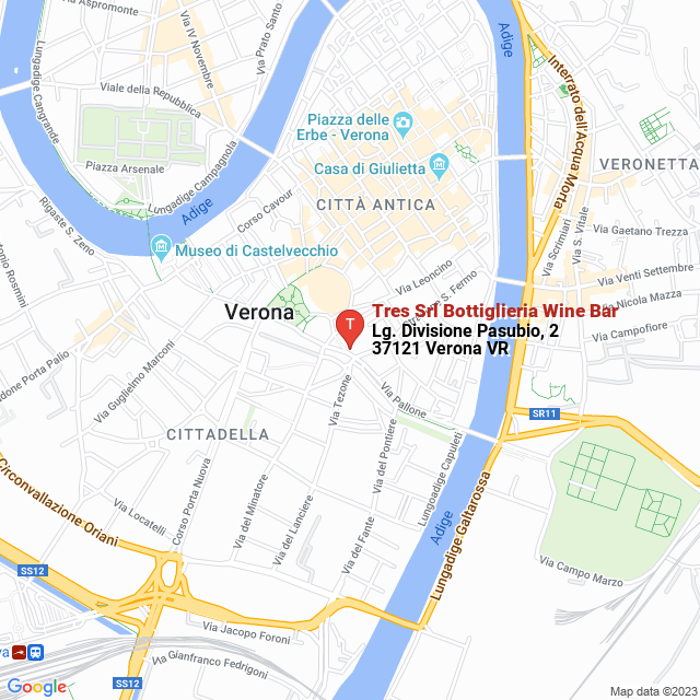 apri la mappa di Tres Srl Bottiglieria Wine Bar