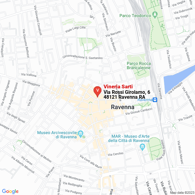 apri la mappa di Vineria Sarti