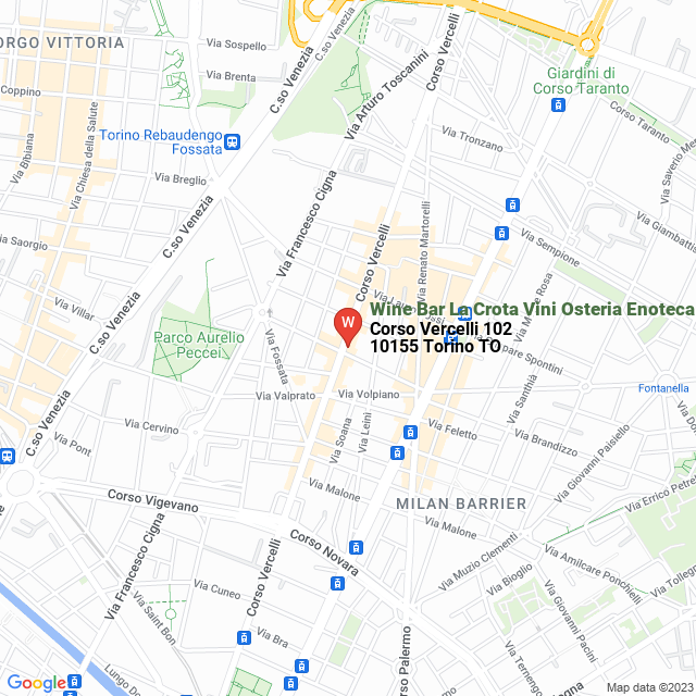 apri la mappa di Wine Bar La Crota Vini Osteria Enoteca