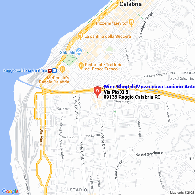 apri la mappa di Wine Shop di Mazzacuva Luciano Antonio