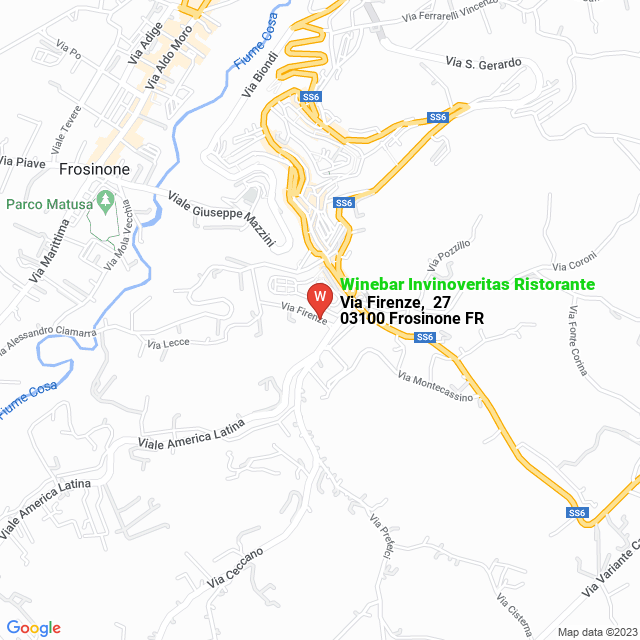 apri la mappa di Winebar Invinoveritas Ristorante