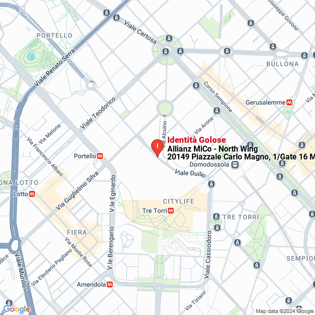 apri la mappa di Identità Golose