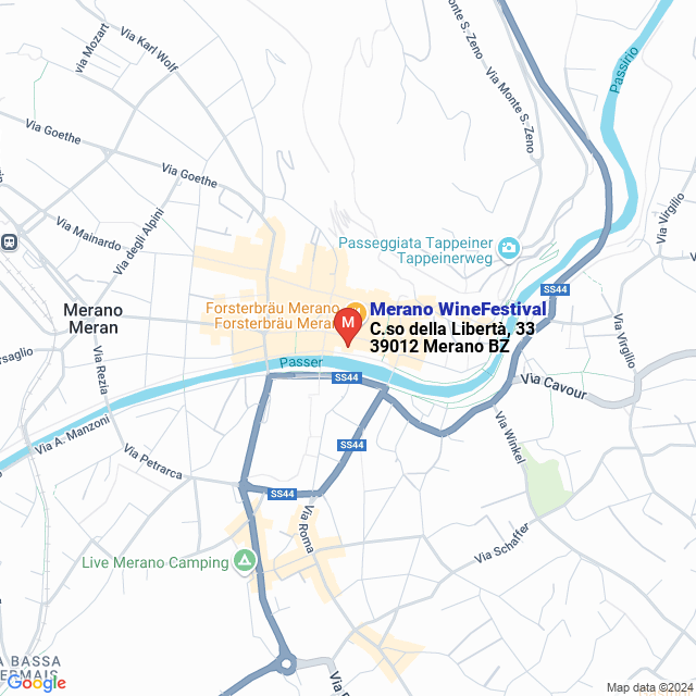 apri la mappa di Merano WineFestival