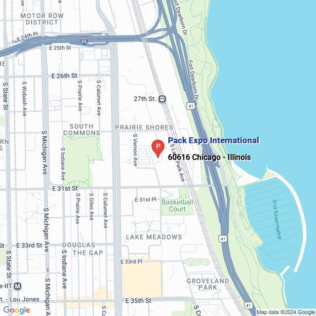 apri la mappa di Pack Expo International