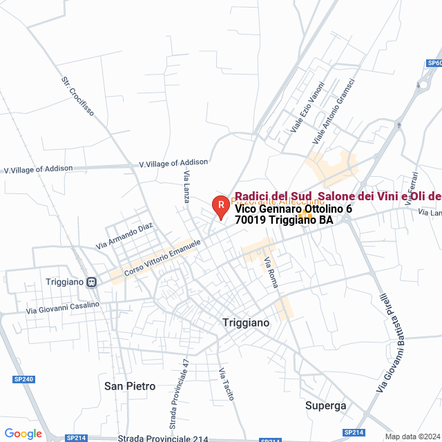 apri la mappa di Radici del Sud- Salone dei Vini e Oli del Sud Italia