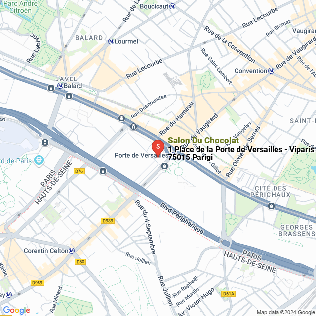 apri la mappa di Salon Du Chocolat