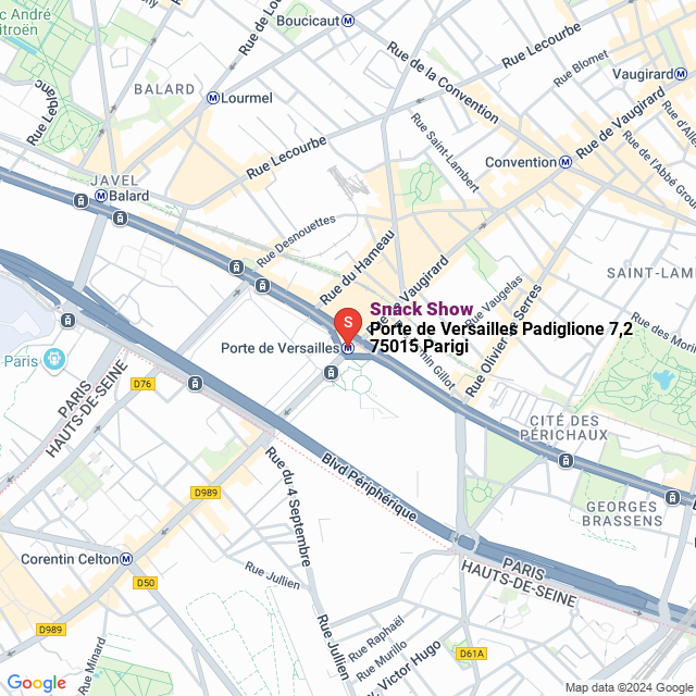 apri la mappa di Snack Show