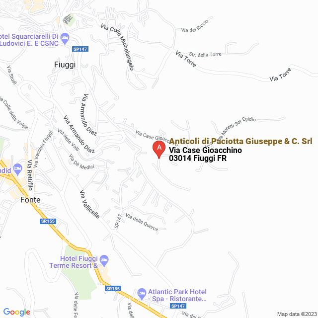 apri la mappa di Anticoli di Paciotta Giuseppe & C. Srl
