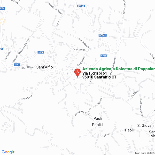 apri la mappa di Azienda Agricola Dolcetna di Pappalardo Giovanna