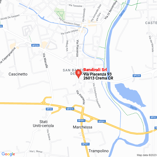 apri la mappa di Bandirali Srl
