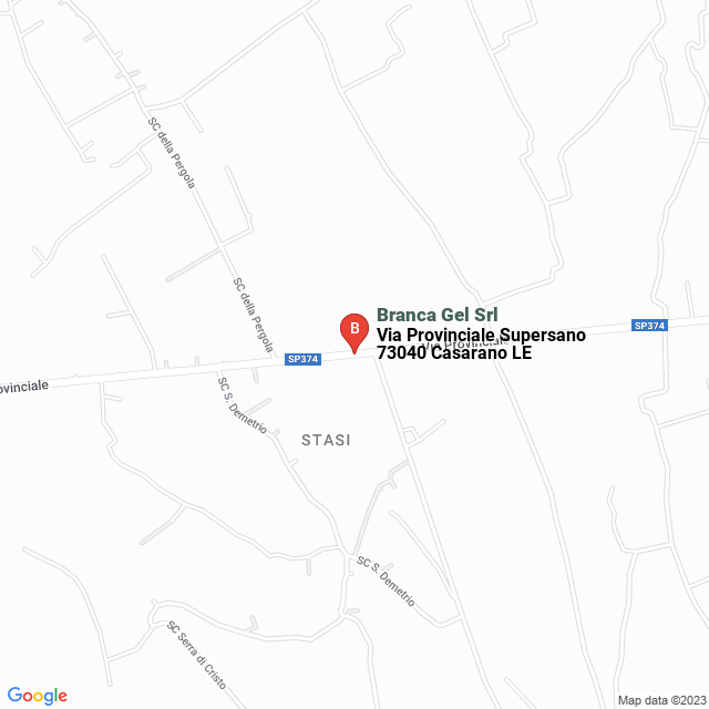 apri la mappa di Branca Gel Srl