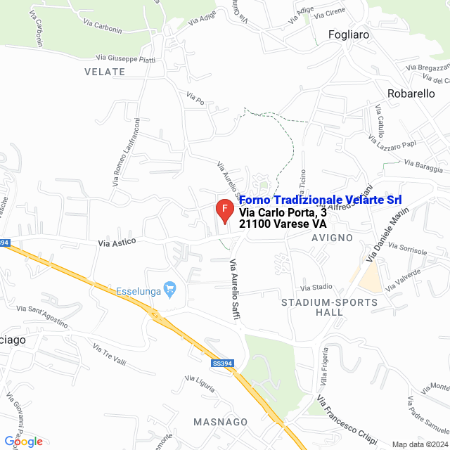 apri la mappa di Forno Tradizionale Velarte Srl