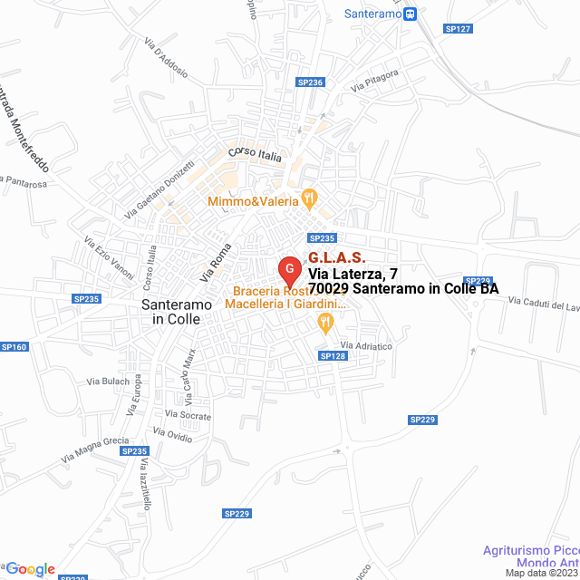 apri la mappa di G.L.A.S.