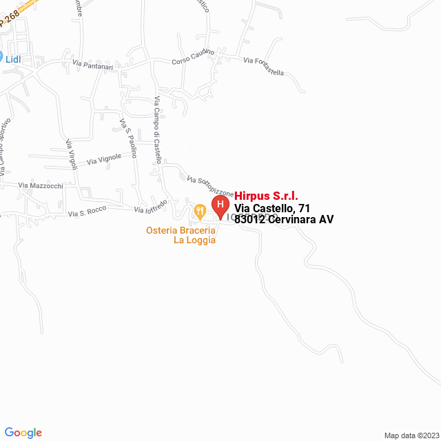 apri la mappa di Hirpus S.r.l.