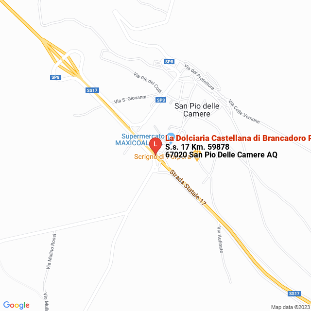 apri la mappa di La Dolciaria Castellana di Brancadoro Renzo Sas