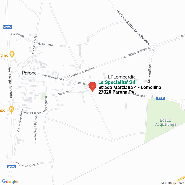 apri la mappa di Le Specialita‘ Srl