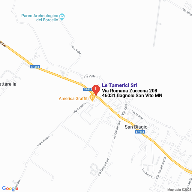 apri la mappa di Le Tamerici Srl