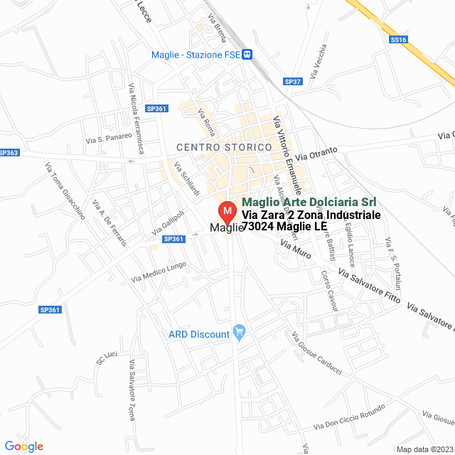 apri la mappa di Maglio Arte Dolciaria Srl