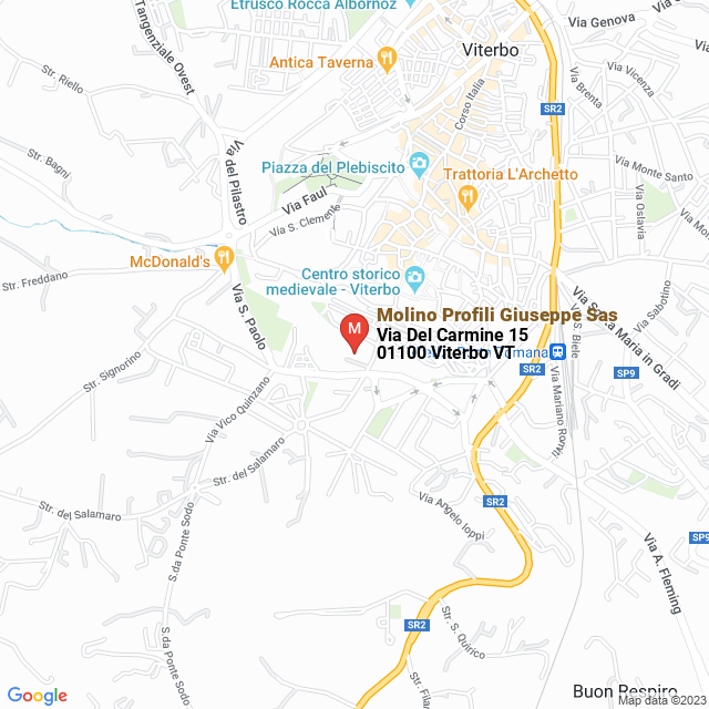 apri la mappa di Molino Profili Giuseppe Sas