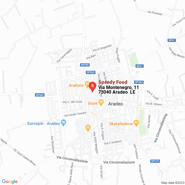 apri la mappa di Speedy Food