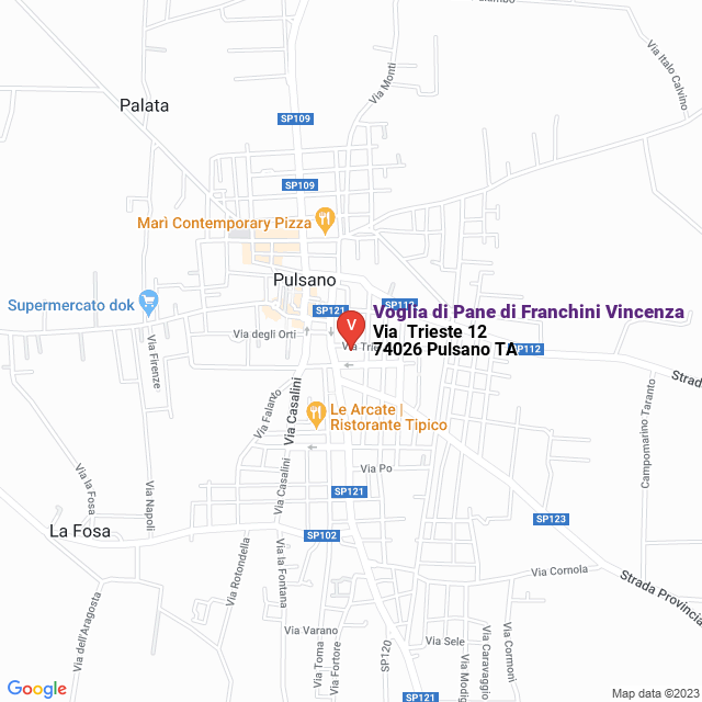 apri la mappa di Voglia di Pane di Franchini Vincenza