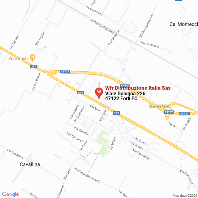 apri la mappa di Wfr Distribuzione Italia Sas