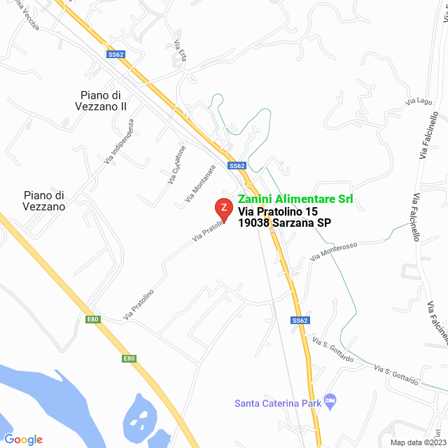 apri la mappa di Zanini Alimentare Srl