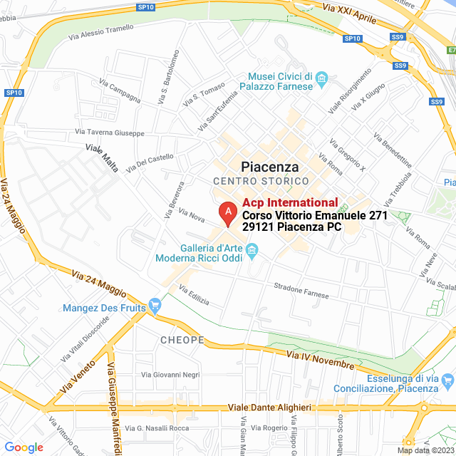 apri la mappa di Acp International