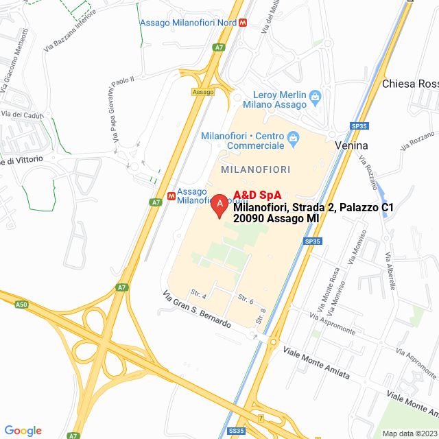 apri la mappa di A&D SpA