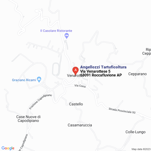 apri la mappa di Angellozzi Tartuficoltura