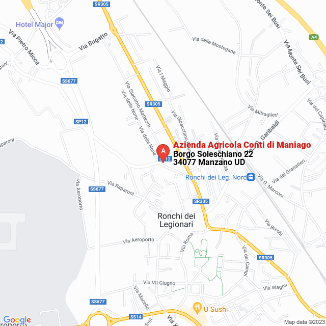 apri la mappa di Azienda Agricola Conti di Maniago